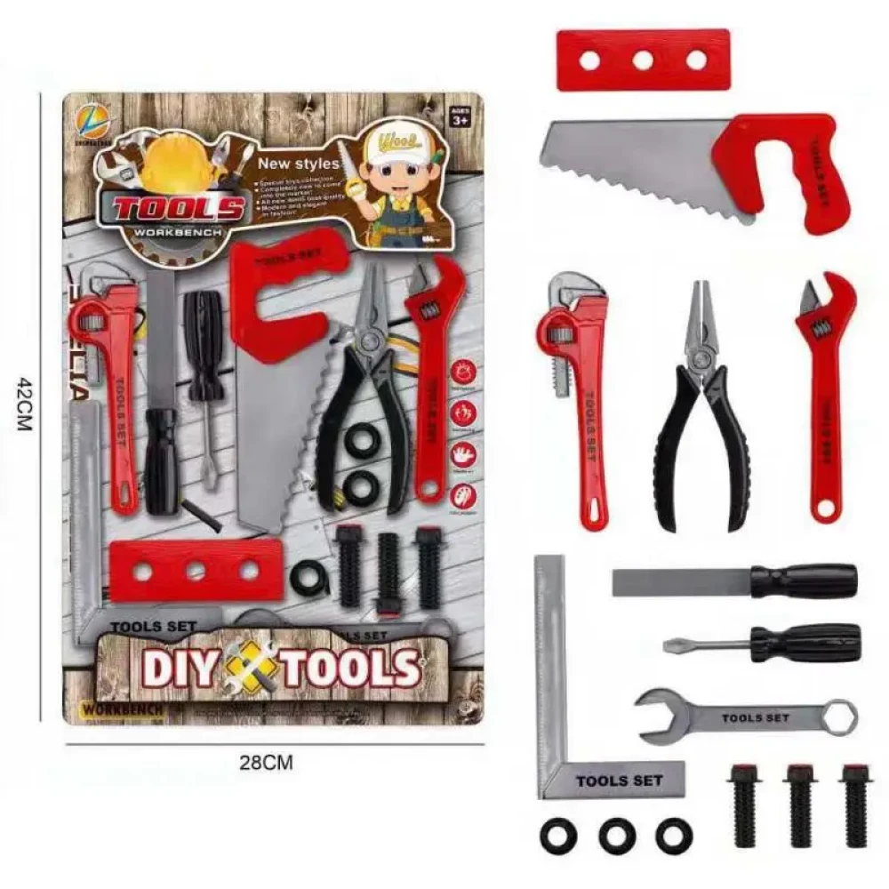 Набор игровой с инструментами - DIY TOOLS, 15 предметов